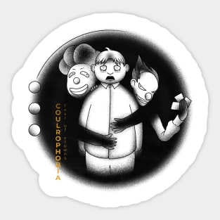 Coulrophobia - Fear of clowns Sticker